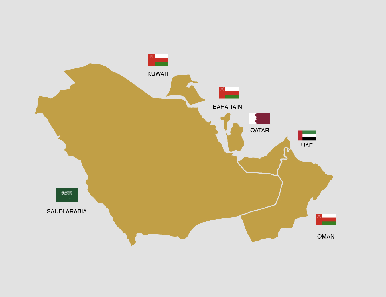DEBAG Middle East Map